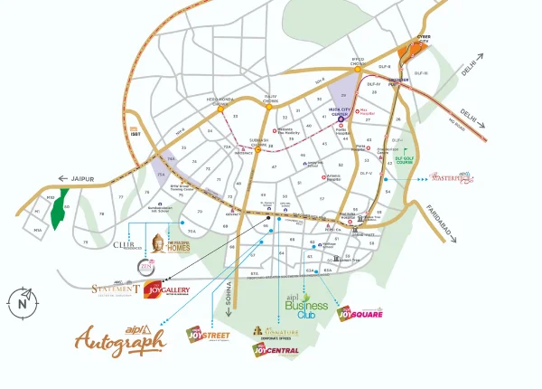 AIPL Autograph Location Map