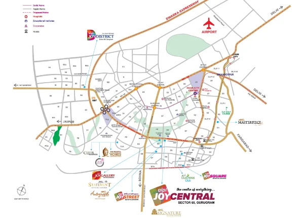 AIPL Joy Central Location Map