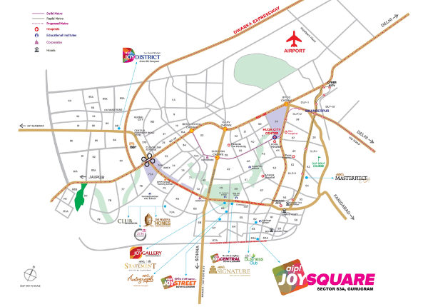 Aipl Joy Square Location Map