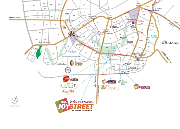 AIPL Joy Street Location Map